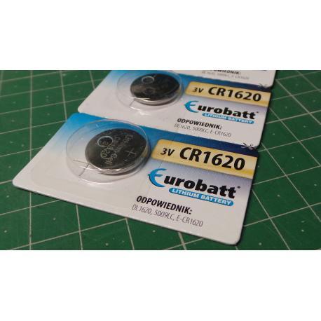 EUROBATT CR1620 3V lithium battery