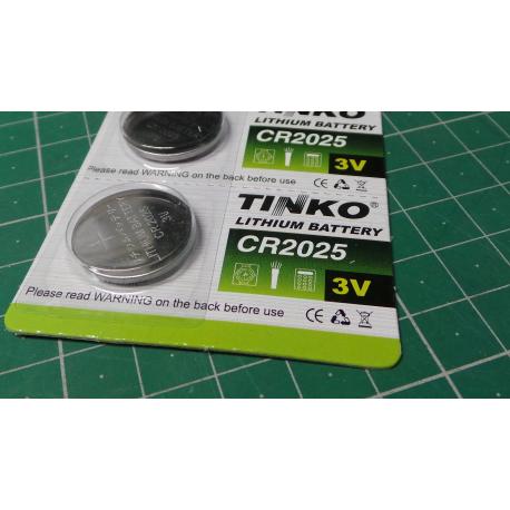 Battery TINKO CR2025 3V lithium