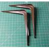 Pair of Shelf Brackets, 125x100mm, Brown