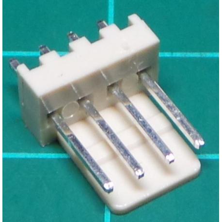 4 Pin SIL Header, Male, 2.54mm Pitch
