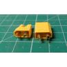 XT30 connector and socket pair, 30A peak, 15A Continuous