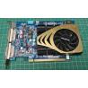 USED, PCI-Express, GeForce 9500GT, 512 MB, Connectors:- TV Out, DVI, DVI