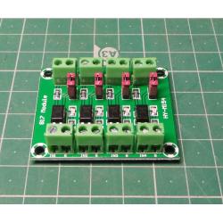 Optocoupler module with PC817, 4 channels