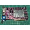 USED, AGP, GeForce FX5200, 128MB, Connectors:- DVI, TV Out, VGA