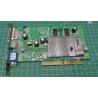 USED, AGP, Radeon 9600, 128MB, Connectors:- DVI, Video Out, VGA
