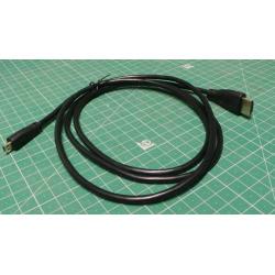 HDMI(A) to HDMI micro (D) Cable, 1.5m