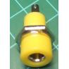 Banana Socket, 4mm, Yellow