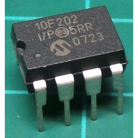 pic10f202-I/P, 8 bit, 4Mhz microcontroller
