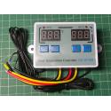 Dual Digital thermostat, XK-W1088, -50 to + 110°C, needs 12V