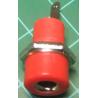 Banana Socket, 4mm, Red