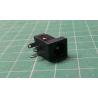 PSU Socket, Male, 2.1mm, for PCB, with Switch