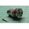 BNC plug, Cable mount, for 5mm coax