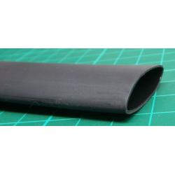 15mm, 5.2mm, 3:1 Glue Lined Heatshrink, Black, Cut length 1m