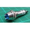 Panel Indicator, 12V, Blue, LED, needs 8mm hole
