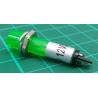 Panel Indicator, 12V, Green, LED, needs 7mm hole