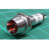 Panel Indicator, 12V, Red, LED, needs 8mm hole