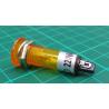 Panel Indicator, 230V, Yellow, needs 10mm hole