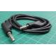 Propojovací kabel 0,35mm2/ 1m s banánky černý