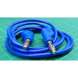 Propojovací kabel 0,35mm2/ 1m s banánky modrý