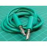 Test Lead, Banana to Banana, 1m, 0.35mm2, Green