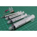 Set of syringes with blunt needles, 4 pcs