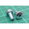 Screw, M5x10, Button Head, Pozi