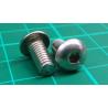 Screw, M5x10, Pan head, HEX, Stainless steel