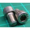Screw, M5x8, Cheese Head, Hex, Stainless Steel