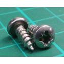 Screw, Self tapping, 9x 3.5, Stainless steel