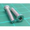 Screw, M3x20, Countersunk, pozi, Stainless steel