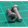 Screw, M3x12, Pan head, Pozi, Stainless steel