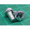 Screw, M4x8, Pan head, Pozi