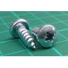 Screw, Self tapping, Pan head, Pozi, 5x12mm