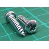 Screw, Self tapping, 15x3.5, Pan head, Pozi