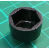 M8, Nut/Bolt plastic cap, Black