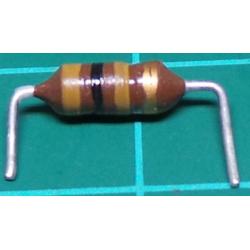 Inductor, 100uH, 1.7R, Formed Legs