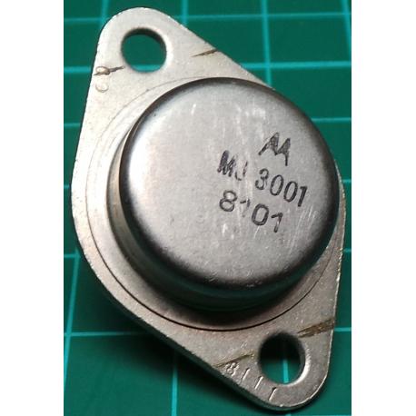 MJ3001, NPN Darlington Transistor, 80V, 10A, 150W