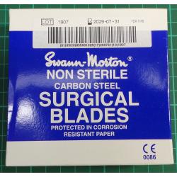 Non sterile pack of 5 surgical blades scalpel, 10A