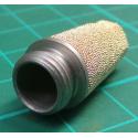 Pneumatic Fitting, 3/8" UNF Male Thread Brass Air Pneumatic Noise Reduce Filter Exhaust Muffler