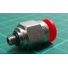 Pneumatic Fitting, Straight stem adaptor, 6mmxM5