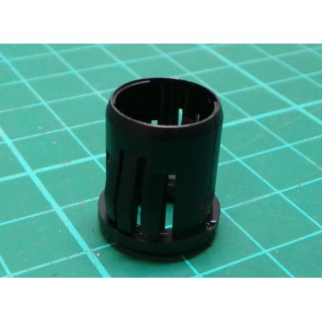 LED 8 mm sleeve one-piece black plastic RTF-8080 