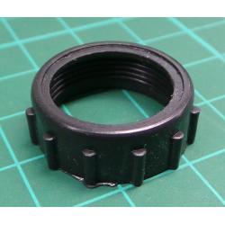 M18 Plastic end nut, with semi closed end, from lamp holder