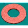 M3 Washer, Fibre, Red, 6.5mm diameter