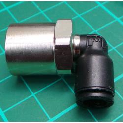 Legris Elbow Threaded Adaptor to G 1/4 Female to Push In 6 mm, LF3000 Series 20 bar