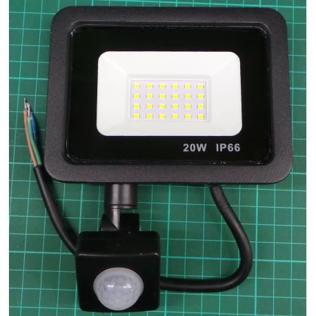 Reflektor LED 20W s PIR čidlem GR1047