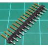 14 Pin SIL Header, Male, 2.54mm Pitch