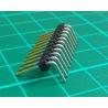 11 Way Right Angled Header, 2.54mm Pitch