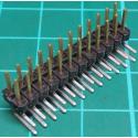 HDR 26 Pin DIL Header, Male, 2.54mm Pitch, Right Angled