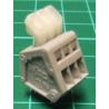 PCB Terminal Clamp x3, 45 Degree Exit