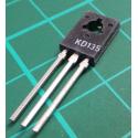 KD135, NPN Transistor, 45V, 1.5A, 12.5W, 50MHz, hFE 40, TO126